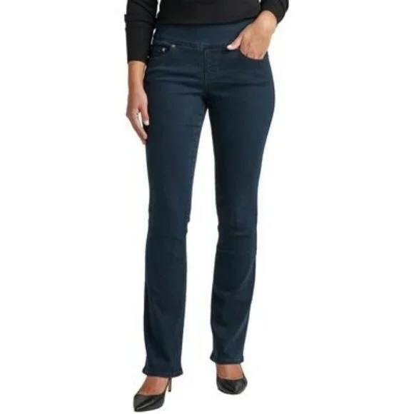 JAG Jeans Women's Paley Mid Rise Bootcut Pull-on Jeans, After Midnight EDB422, 4 - Picture 6 of 6